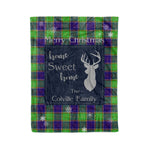 Scotstee Shop Tartan Plaid Christmas Fleece Blankets Clan Colville Plaid Blanket, tartan blanket, tartan blanket fleece, plaid blanket, plaid fleece blanket, clan tartan blanket, clan blanket, christmas blanket