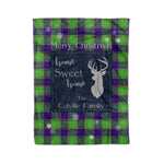 Scotstee Shop Tartan Plaid Christmas Fleece Blankets Clan Colville Plaid Blanket, tartan blanket, tartan blanket fleece, plaid blanket, plaid fleece blanket, clan tartan blanket, clan blanket, christmas blanket