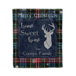 Scotstee Shop Tartan Plaid Christmas Fleece Blankets Clan Comyn Plaid Blanket, tartan blanket, tartan blanket fleece, plaid blanket, plaid fleece blanket, clan tartan blanket, clan blanket, christmas blanket