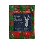 Scotstee Shop Tartan Plaid Christmas Fleece Blankets Clan Comyn Red Plaid Blanket, tartan blanket, tartan blanket fleece, plaid blanket, plaid fleece blanket, clan tartan blanket, clan blanket, christmas blanket