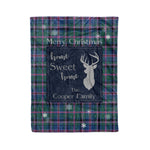 Scotstee Shop Tartan Plaid Christmas Fleece Blankets Clan Cooper Plaid Blanket, tartan blanket, tartan blanket fleece, plaid blanket, plaid fleece blanket, clan tartan blanket, clan blanket, christmas blanket