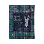 Scotstee Shop Tartan Plaid Christmas Fleece Blankets Clan Cooper Plaid Blanket, tartan blanket, tartan blanket fleece, plaid blanket, plaid fleece blanket, clan tartan blanket, clan blanket, christmas blanket