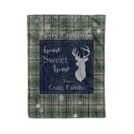 Scotstee Shop Tartan Plaid Christmas Fleece Blankets Clan Craig Plaid Blanket, tartan blanket, tartan blanket fleece, plaid blanket, plaid fleece blanket, clan tartan blanket, clan blanket, christmas blanket