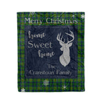 Scotstee Shop Tartan Plaid Christmas Fleece Blankets Clan Cranstoun Modern Plaid Blanket, tartan blanket, tartan blanket fleece, plaid blanket, plaid fleece blanket, clan tartan blanket, clan blanket, christmas blanket