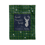 Scotstee Shop Tartan Plaid Christmas Fleece Blankets Clan Cranstoun Modern Plaid Blanket, tartan blanket, tartan blanket fleece, plaid blanket, plaid fleece blanket, clan tartan blanket, clan blanket, christmas blanket