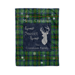 Scotstee Shop Tartan Plaid Christmas Fleece Blankets Clan Cranstoun Plaid Blanket, tartan blanket, tartan blanket fleece, plaid blanket, plaid fleece blanket, clan tartan blanket, clan blanket, christmas blanket