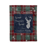 Scotstee Shop Tartan Plaid Christmas Fleece Blankets Clan Crawford Plaid Blanket, tartan blanket, tartan blanket fleece, plaid blanket, plaid fleece blanket, clan tartan blanket, clan blanket, christmas blanket