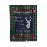 Scotstee Shop Tartan Plaid Christmas Fleece Blankets Clan Crosbie Plaid Blanket, tartan blanket, tartan blanket fleece, plaid blanket, plaid fleece blanket, clan tartan blanket, clan blanket, christmas blanket
