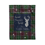 Scotstee Shop Tartan Plaid Christmas Fleece Blankets Clan Crosbie Plaid Blanket, tartan blanket, tartan blanket fleece, plaid blanket, plaid fleece blanket, clan tartan blanket, clan blanket, christmas blanket