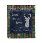 Scotstee Shop Tartan Plaid Christmas Fleece Blankets Clan Cumming Hunting Ancient Plaid Blanket, tartan blanket, tartan blanket fleece, plaid blanket, plaid fleece blanket, clan tartan blanket, clan blanket, christmas blanket