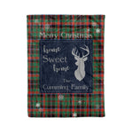 Scotstee Shop Tartan Plaid Christmas Fleece Blankets Clan Cumming Hunting Ancient Plaid Blanket, tartan blanket, tartan blanket fleece, plaid blanket, plaid fleece blanket, clan tartan blanket, clan blanket, christmas blanket
