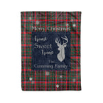 Scotstee Shop Tartan Plaid Christmas Fleece Blankets Clan Cumming Hunting Modern Plaid Blanket, tartan blanket, tartan blanket fleece, plaid blanket, plaid fleece blanket, clan tartan blanket, clan blanket, christmas blanket