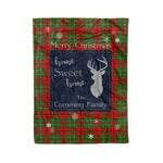 Scotstee Shop Tartan Plaid Christmas Fleece Blankets Clan Cumming Modern Plaid Blanket, tartan blanket, tartan blanket fleece, plaid blanket, plaid fleece blanket, clan tartan blanket, clan blanket, christmas blanket