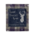 Scotstee Shop Tartan Plaid Christmas Fleece Blankets Clan Cunningham Dress Blue Dancers Plaid Blanket, tartan blanket, tartan blanket fleece, plaid blanket, plaid fleece blanket, clan tartan blanket, clan blanket, christmas blanket