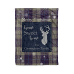 Scotstee Shop Tartan Plaid Christmas Fleece Blankets Clan Cunningham Dress Blue Dancers Plaid Blanket, tartan blanket, tartan blanket fleece, plaid blanket, plaid fleece blanket, clan tartan blanket, clan blanket, christmas blanket