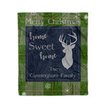 Scotstee Shop Tartan Plaid Christmas Fleece Blankets Clan Cunningham Dress Green Dancers Plaid Blanket, tartan blanket, tartan blanket fleece, plaid blanket, plaid fleece blanket, clan tartan blanket, clan blanket, christmas blanket