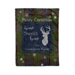 Scotstee Shop Tartan Plaid Christmas Fleece Blankets Clan Cunningham Hunting Modern Plaid Blanket, tartan blanket, tartan blanket fleece, plaid blanket, plaid fleece blanket, clan tartan blanket, clan blanket, christmas blanket