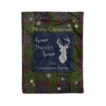Scotstee Shop Tartan Plaid Christmas Fleece Blankets Clan Cunningham Hunting Modern Plaid Blanket, tartan blanket, tartan blanket fleece, plaid blanket, plaid fleece blanket, clan tartan blanket, clan blanket, christmas blanket