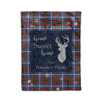 Scotstee Shop Tartan Plaid Christmas Fleece Blankets Clan Dalmahoy Plaid Blanket, tartan blanket, tartan blanket fleece, plaid blanket, plaid fleece blanket, clan tartan blanket, clan blanket, christmas blanket