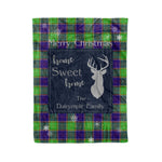 Scotstee Shop Tartan Plaid Christmas Fleece Blankets Clan Dalrymple Plaid Blanket, tartan blanket, tartan blanket fleece, plaid blanket, plaid fleece blanket, clan tartan blanket, clan blanket, christmas blanket