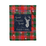 Scotstee Shop Tartan Plaid Christmas Fleece Blankets Clan Dalzell Plaid Blanket, tartan blanket, tartan blanket fleece, plaid blanket, plaid fleece blanket, clan tartan blanket, clan blanket, christmas blanket