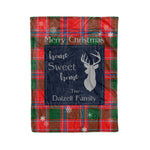 Scotstee Shop Tartan Plaid Christmas Fleece Blankets Clan Dalzell Plaid Blanket, tartan blanket, tartan blanket fleece, plaid blanket, plaid fleece blanket, clan tartan blanket, clan blanket, christmas blanket