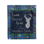 Scotstee Shop Tartan Plaid Christmas Fleece Blankets Clan Davidson Ancient Plaid Blanket, tartan blanket, tartan blanket fleece, plaid blanket, plaid fleece blanket, clan tartan blanket, clan blanket, christmas blanket