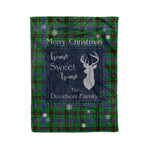 Scotstee Shop Tartan Plaid Christmas Fleece Blankets Clan Davidson Modern Plaid Blanket, tartan blanket, tartan blanket fleece, plaid blanket, plaid fleece blanket, clan tartan blanket, clan blanket, christmas blanket