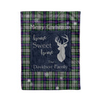 Scotstee Shop Tartan Plaid Christmas Fleece Blankets Clan Davidson of Tulloch Dress Plaid Blanket, tartan blanket, tartan blanket fleece, plaid blanket, plaid fleece blanket, clan tartan blanket, clan blanket, christmas blanket