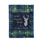 Scotstee Shop Tartan Plaid Christmas Fleece Blankets Clan Davidson Of Tulloch Plaid Blanket, tartan blanket, tartan blanket fleece, plaid blanket, plaid fleece blanket, clan tartan blanket, clan blanket, christmas blanket