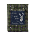 Scotstee Shop Tartan Plaid Christmas Fleece Blankets Clan Davidson Tulloch Dress Plaid Blanket, tartan blanket, tartan blanket fleece, plaid blanket, plaid fleece blanket, clan tartan blanket, clan blanket, christmas blanket