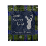 Scotstee Shop Tartan Plaid Christmas Fleece Blankets Clan Dawson Plaid Blanket, tartan blanket, tartan blanket fleece, plaid blanket, plaid fleece blanket, clan tartan blanket, clan blanket, christmas blanket
