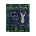 Scotstee Shop Tartan Plaid Christmas Fleece Blankets Clan Dickson Plaid Blanket, tartan blanket, tartan blanket fleece, plaid blanket, plaid fleece blanket, clan tartan blanket, clan blanket, christmas blanket