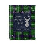 Scotstee Shop Tartan Plaid Christmas Fleece Blankets Clan Donald MacDonald Plaid Blanket, tartan blanket, tartan blanket fleece, plaid blanket, plaid fleece blanket, clan tartan blanket, clan blanket, christmas blanket