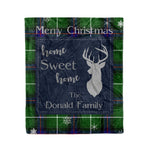 Scotstee Shop Tartan Plaid Christmas Fleece Blankets Clan Donald MacDonald Plaid Blanket, tartan blanket, tartan blanket fleece, plaid blanket, plaid fleece blanket, clan tartan blanket, clan blanket, christmas blanket