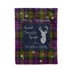 Scotstee Shop Tartan Plaid Christmas Fleece Blankets Clan Donaldson Plaid Blanket, tartan blanket, tartan blanket fleece, plaid blanket, plaid fleece blanket, clan tartan blanket, clan blanket, christmas blanket