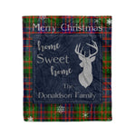 Scotstee Shop Tartan Plaid Christmas Fleece Blankets Clan Donaldson Plaid Blanket, tartan blanket, tartan blanket fleece, plaid blanket, plaid fleece blanket, clan tartan blanket, clan blanket, christmas blanket