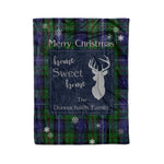 Scotstee Shop Tartan Plaid Christmas Fleece Blankets Clan Donnachaidh Robertson Green Plaid Blanket, tartan blanket, tartan blanket fleece, plaid blanket, plaid fleece blanket, clan tartan blanket, clan blanket, christmas blanket