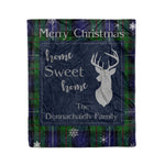 Scotstee Shop Tartan Plaid Christmas Fleece Blankets Clan Donnachaidh Robertson Green Plaid Blanket, tartan blanket, tartan blanket fleece, plaid blanket, plaid fleece blanket, clan tartan blanket, clan blanket, christmas blanket