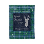 Scotstee Shop Tartan Plaid Christmas Fleece Blankets Clan Douglas Ancient Plaid Blanket, tartan blanket, tartan blanket fleece, plaid blanket, plaid fleece blanket, clan tartan blanket, clan blanket, christmas blanket