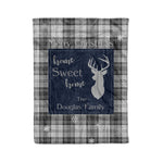 Scotstee Shop Tartan Plaid Christmas Fleece Blankets Clan Douglas Grey Modern Plaid Blanket, tartan blanket, tartan blanket fleece, plaid blanket, plaid fleece blanket, clan tartan blanket, clan blanket, christmas blanket