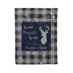 Scotstee Shop Tartan Plaid Christmas Fleece Blankets Clan Douglas Grey Plaid Blanket, tartan blanket, tartan blanket fleece, plaid blanket, plaid fleece blanket, clan tartan blanket, clan blanket, christmas blanket