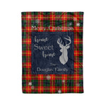 Scotstee Shop Tartan Plaid Christmas Fleece Blankets Clan Douglas of Roxburgh Plaid Blanket, tartan blanket, tartan blanket fleece, plaid blanket, plaid fleece blanket, clan tartan blanket, clan blanket, christmas blanket
