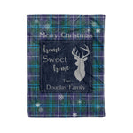 Scotstee Shop Tartan Plaid Christmas Fleece Blankets Clan Douglas Plaid Blanket, tartan blanket, tartan blanket fleece, plaid blanket, plaid fleece blanket, clan tartan blanket, clan blanket, christmas blanket