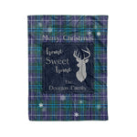 Scotstee Shop Tartan Plaid Christmas Fleece Blankets Clan Douglas Plaid Blanket, tartan blanket, tartan blanket fleece, plaid blanket, plaid fleece blanket, clan tartan blanket, clan blanket, christmas blanket