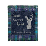Scotstee Shop Tartan Plaid Christmas Fleece Blankets Clan Douglas Plaid Blanket, tartan blanket, tartan blanket fleece, plaid blanket, plaid fleece blanket, clan tartan blanket, clan blanket, christmas blanket