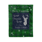 Scotstee Shop Tartan Plaid Christmas Fleece Blankets Clan Dunbar Hunting Plaid Blanket, tartan blanket, tartan blanket fleece, plaid blanket, plaid fleece blanket, clan tartan blanket, clan blanket, christmas blanket