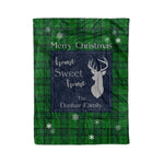 Scotstee Shop Tartan Plaid Christmas Fleece Blankets Clan Dunbar Hunting Plaid Blanket, tartan blanket, tartan blanket fleece, plaid blanket, plaid fleece blanket, clan tartan blanket, clan blanket, christmas blanket