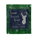 Scotstee Shop Tartan Plaid Christmas Fleece Blankets Clan Dunbar Hunting Plaid Blanket, tartan blanket, tartan blanket fleece, plaid blanket, plaid fleece blanket, clan tartan blanket, clan blanket, christmas blanket