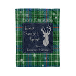 Scotstee Shop Tartan Plaid Christmas Fleece Blankets Clan Duncan Ancient Plaid Blanket, tartan blanket, tartan blanket fleece, plaid blanket, plaid fleece blanket, clan tartan blanket, clan blanket, christmas blanket